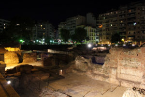 Galerius Palace during the night